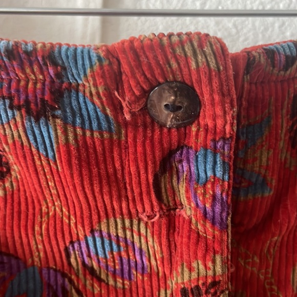 Vintage Corduroy Paisley Skirt - Picture 3 of 6